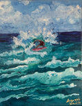 Bathsheba Surfing
